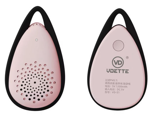 Mit der Anleitung zum Gebrauch versehen VDETTE NC01 Tragbarer Luftreiniger für eine sichere und wirksame Sterilisation